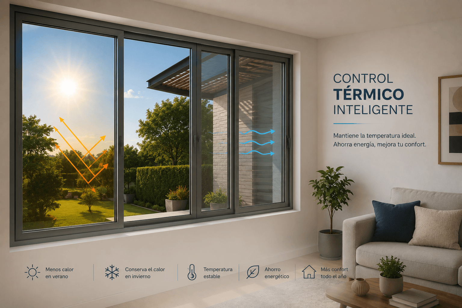 Ventanería en aluminio Bogotá - Control térmico